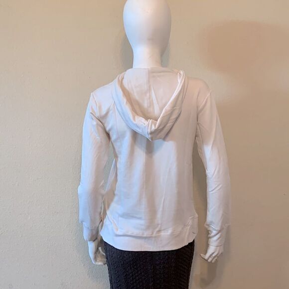 NEW T Tahari Long Sleeve Hooded Half Zip Fleece Top Size Small - Picture 8 of 11